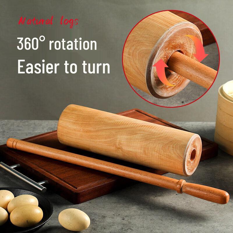 Solid Wood Rotating Axle Rolling Pin
