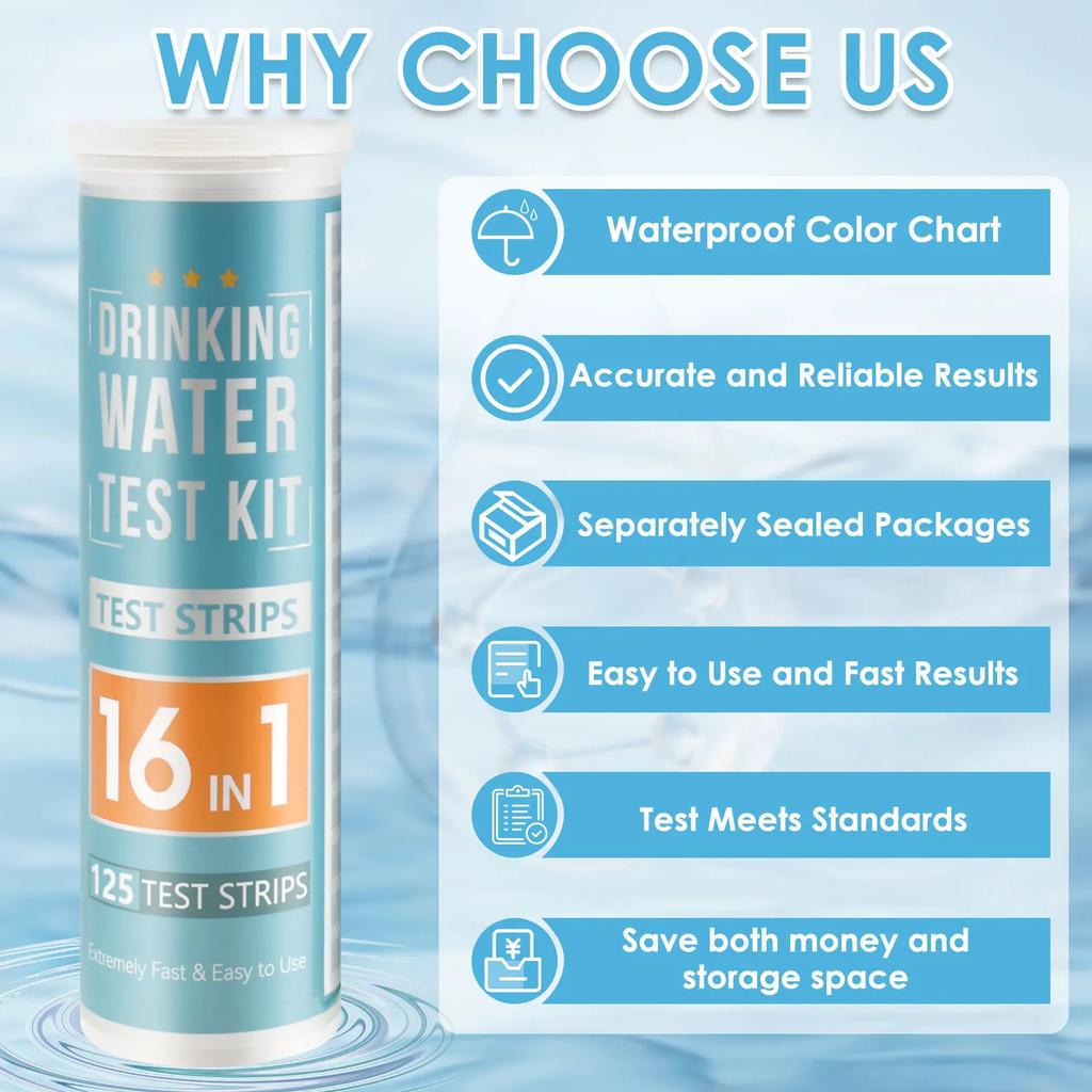 17 In 1 Aquarium Test Strips Water Quality Test Strip Fish Tank Nitrate pH Hardness Test Strips Freshwater Saltwater Water Spa