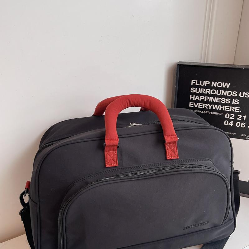 Geantă de călătorie portabilă în culori contrastante, geantă sport pentru bărbați și femei, pentru antrenament, fitness, călătorie, capacitate mare, geantă duffel