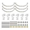 Metal Steel Leaf Spring Suspension Kit for WPL B1 B14 B-14 B16 B24 B-24 C14 C-14 C24 C-24 B16 6x6 4x4 1/16 Military Truck Parts