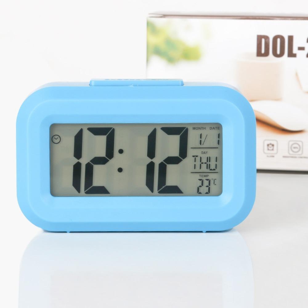 Temperature Display LED Digital Clock Led Light Smart Digital Alarm Clock  Office