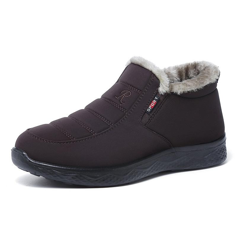 Winter New Snow Boots Women's Velvet Thickened Mother Cotton Shoes Low-top Middle-aged Elderly Waterproof and Non-slip Short Boots