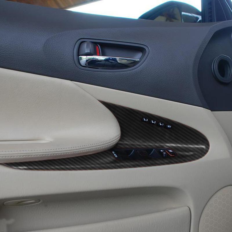 Car-Styling Carbon Fiber Car Interior Center Console Color Change Molding Sticker Decals For Lexus GS300 350 450 460 2006-2011
