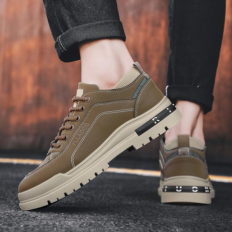 Men's Shoes Four Seasons Soft-soled Non-slip Casual Shoes Outdoor Youth Walking Shoes Fashion Student Sports Shoes Tooling Shoes