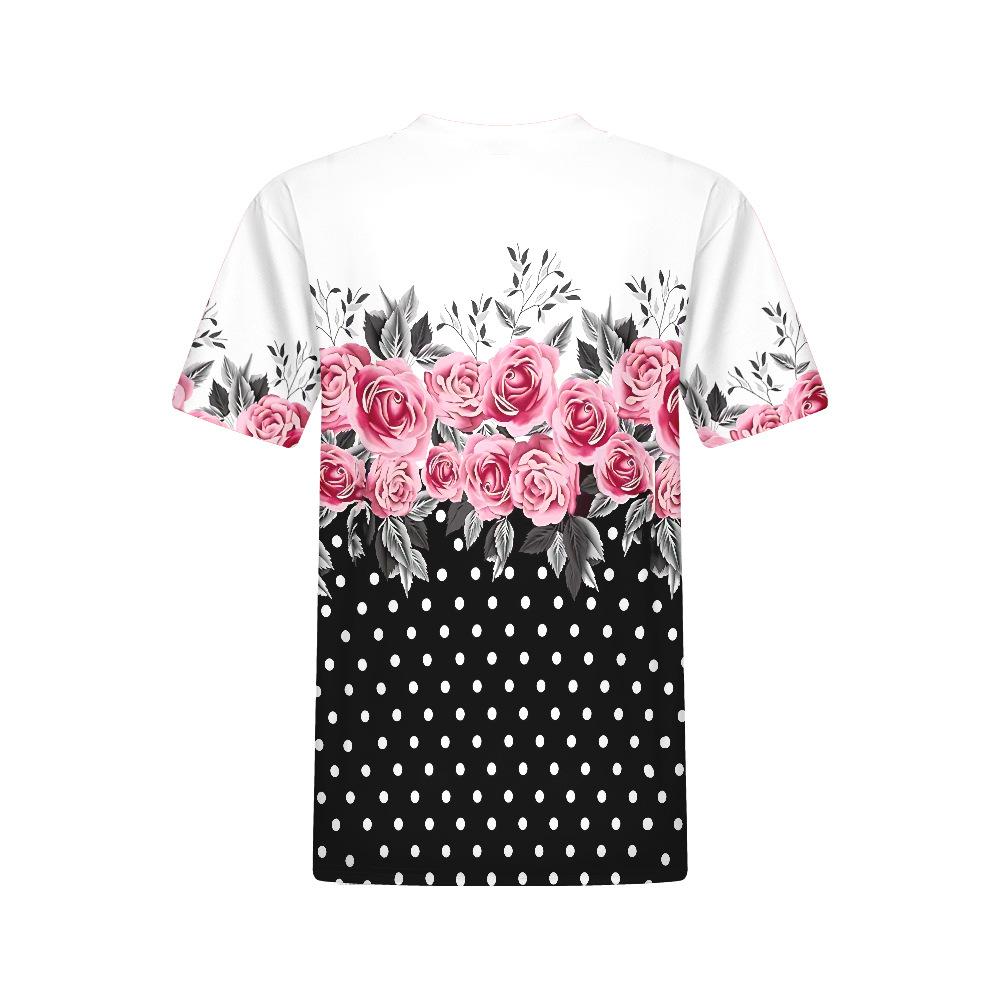 Animal Pattern T-shirt 3d Printed Tops Vintage O Neck Short Sleeve T Shirts