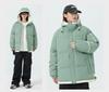 Winter couple hooded cotton-padded jacket new thickened casual loose flow warm cotton-padded jacket solid color versatile cotton-padded jacket