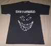 VTG DISTURBED T SHIRT LARGE HEAVY METAL BAND Y2K GIANT BLACK SMILE FACE SKELETON Unisex T-Shirt