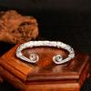 Vintage Carving Flower Pattern Bangle For Men Jewelry Cool Domineering Buddha Sun Wukong Bangle Male Hand Wrist Accessories