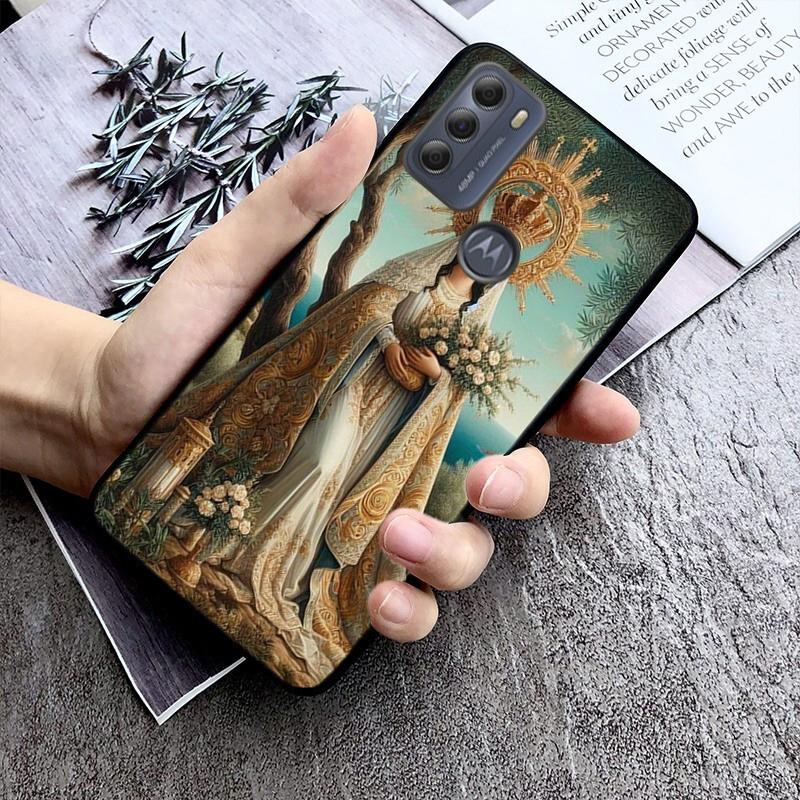 Virgin Mary Phone Case For Moto Edge 60 50 40 Pro 60 50 40 30 Ultra Neo Fusion Moto G Stylus G
