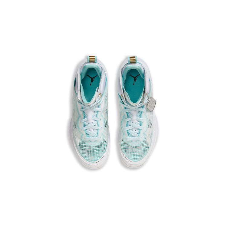 Guo Ailun x Air Jordan 37 GS Biela Ostrovná Zelená Detské Tenisky Metalicko-Zlatá Čierna DX3381-173