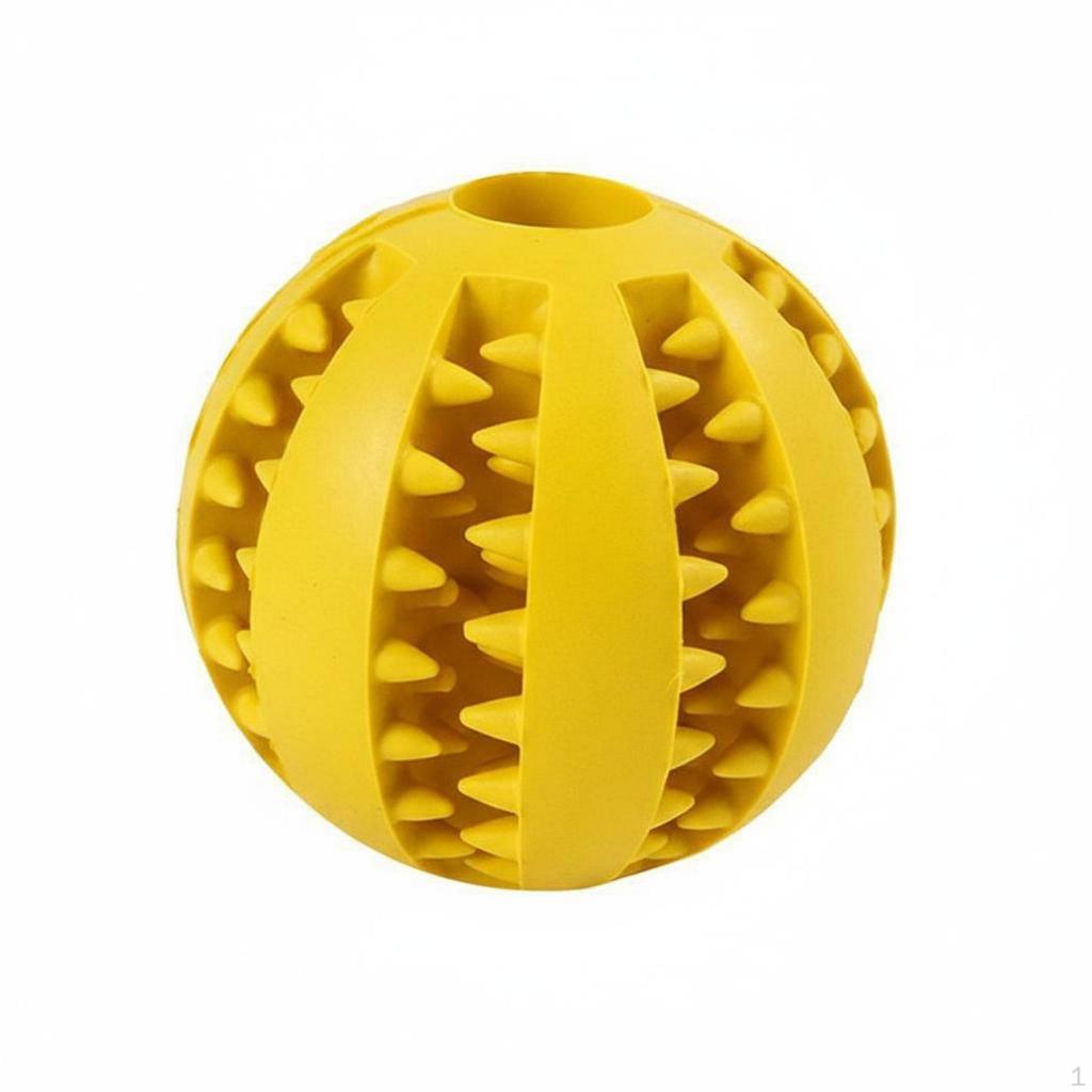 Canine Snack Dispensing Ball BiteResistant IQ Training Interactive Puzzle Feeder