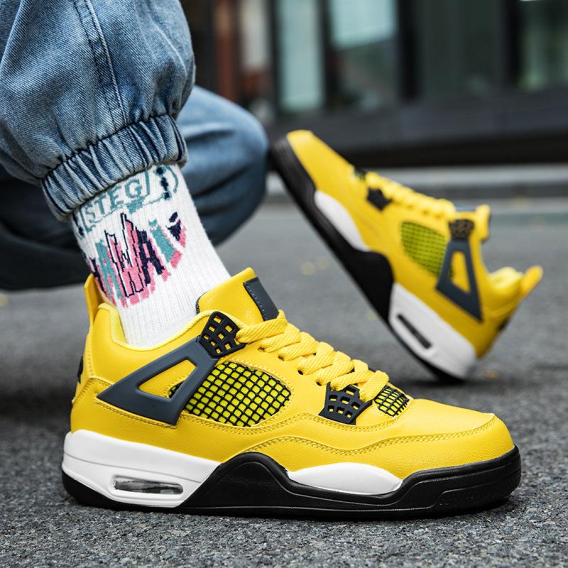 Fujian shoes pure original Qiao Dianmu yellow hot lava cool gray AJ white cement sports basketball shoes