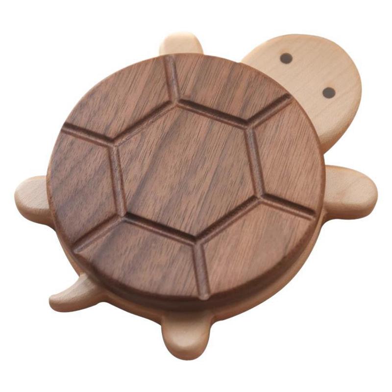 

Creative Cute Shape Black Walnut Solid Wood Turtle Insulation Mat Kettle Tea Coaster Tableware Anti-scald Table Ornaments