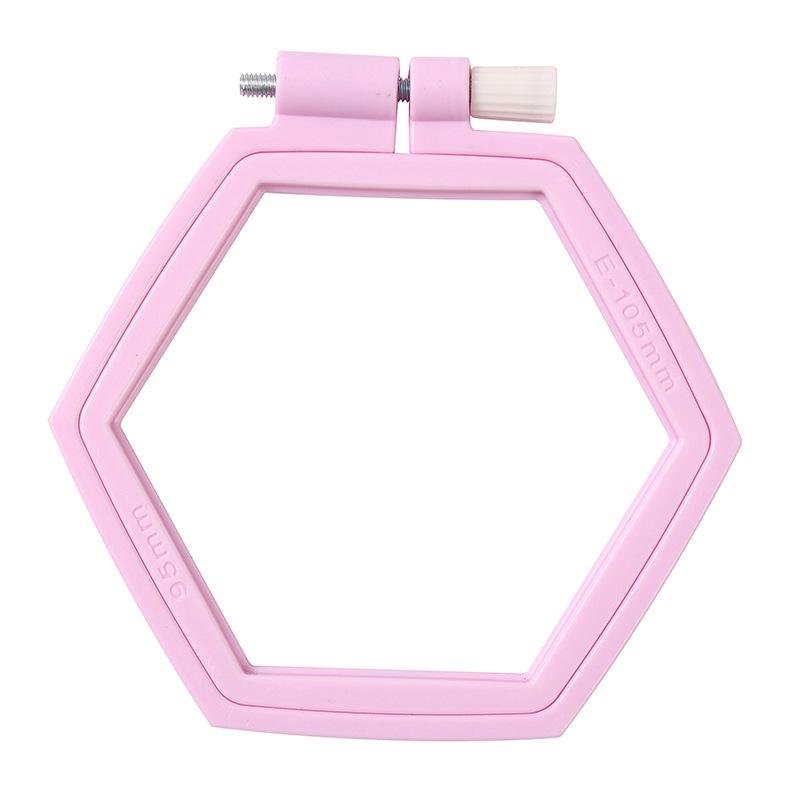 DIY Plastic Embroidery Hoops Cross Stitch Frame Stretch Ring Tool for Needlecraft Sewing Loop Cross Stitching