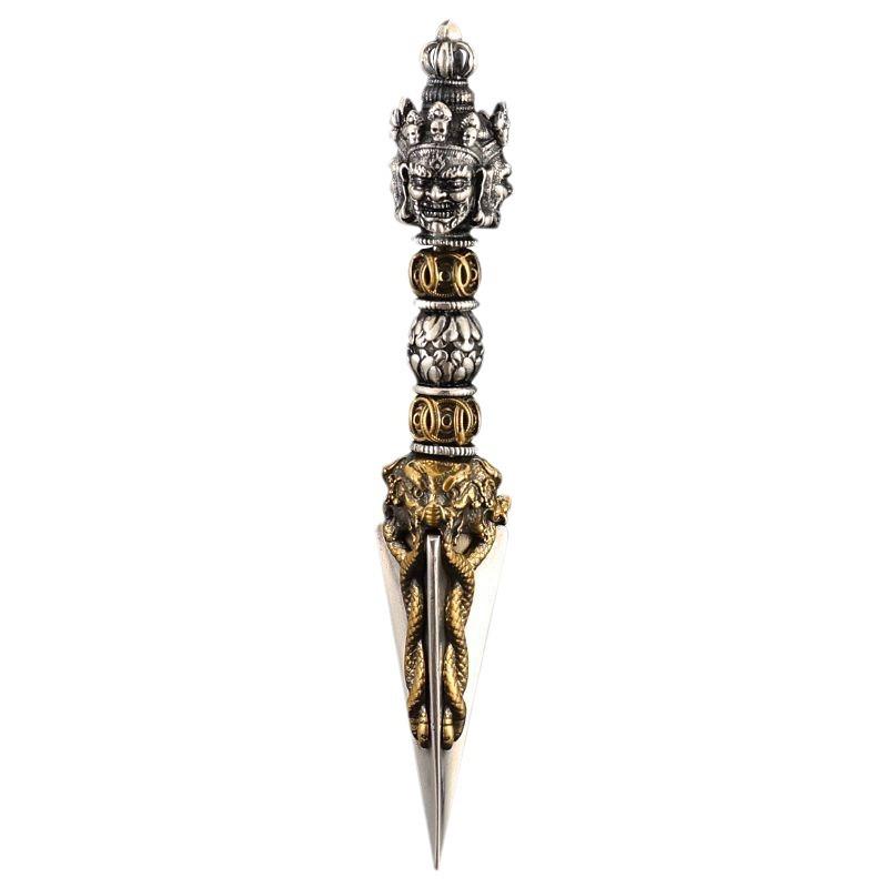 New Arrival Vajra Pendant Necklace Zen Buddhist Inspired Trendy National Style Unisex Couple Jewelry Accessory