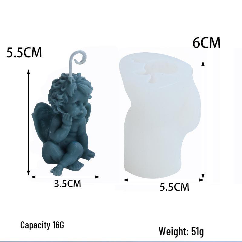 Angel Aroma Candle Silicone Mold for Home Decor