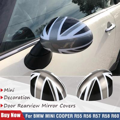 Tapas de espejo plegables para BMW MINI COOPER R55 R56 R57 R58, 2 uds.