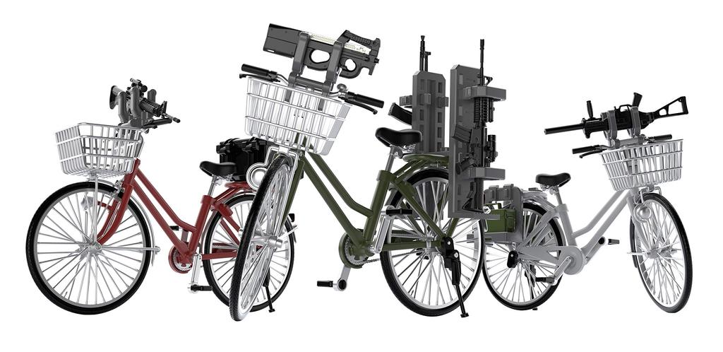 TOMYTEC Little Armory LM005 Bicicletă școlară pentru Școala de Apărare Desemnată Tip Transport Echipament de Precizie Produs Complet Vopsit 312116 1/12