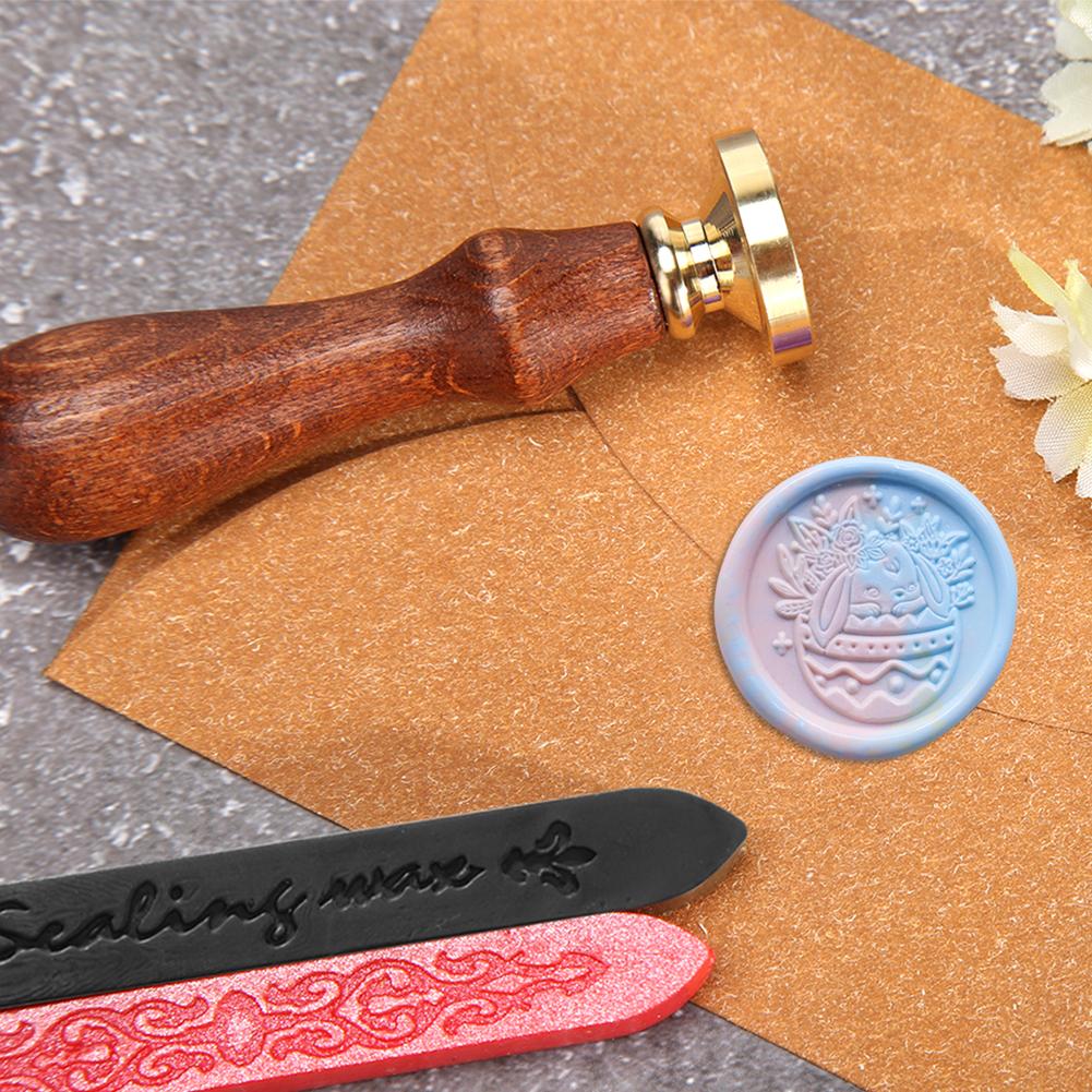 Retro Wax Seal Stamp Easter Series Pattern DIY Sealing Wax Stamp Head for Scrapbooking Wedding Invitation Seal Stamp DIY Craft