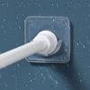 Self-adhesive Clothes Rail Bracket Rod Support Stand Curtain Rod Bracket Curtain Rod Holder