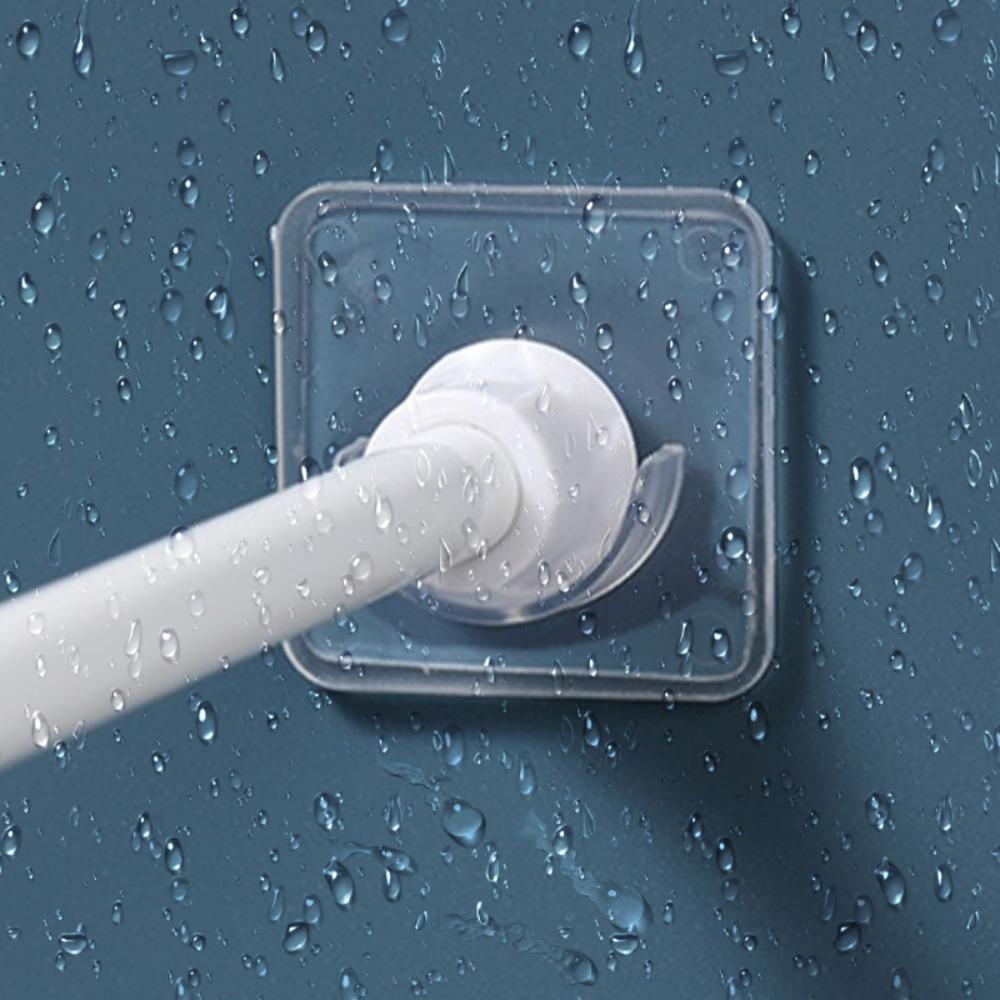 Self-adhesive Clothes Rail Bracket Rod Support Stand Curtain Rod Bracket Curtain Rod Holder