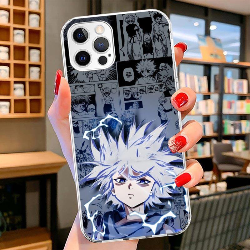 

Killua Hunter 16E X Cover Phone Case For iPhone 16 17 Air 15 14 Pro Max 16E Phone Case 13 Mini 12 11 7 SE 8 Print Pattern Fit Ca iPhone 12 (12 Pro)