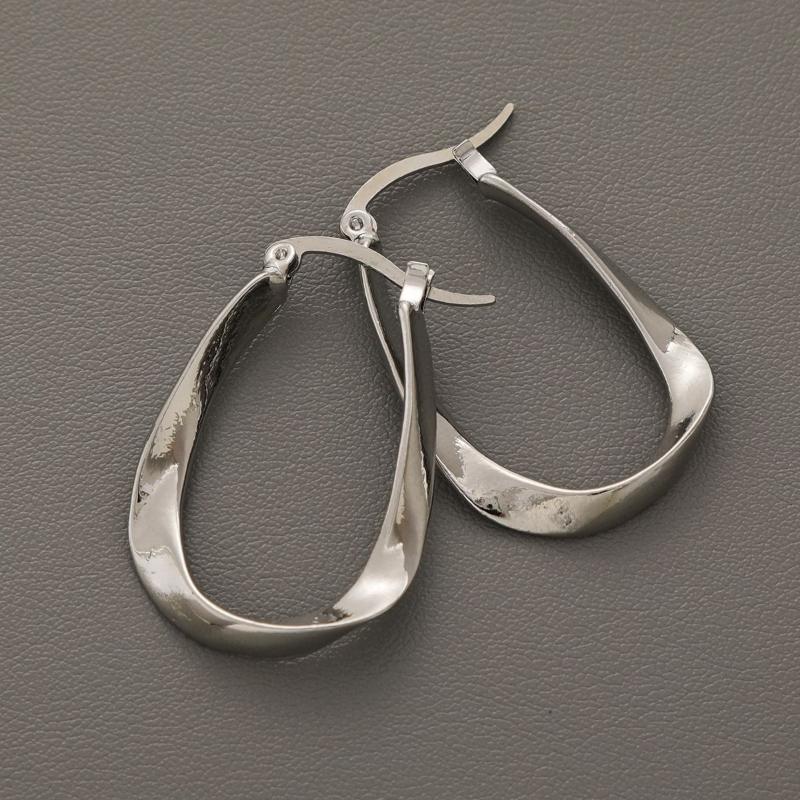 European and American Creative Simple Geometric Rhombus Hollow Earrings Double-layer High-end Femininity Earrings