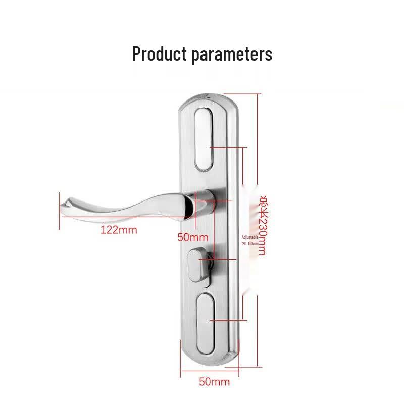 Aoben M-11 Easy-Install Adjustable Indoor Bedroom Door Handle