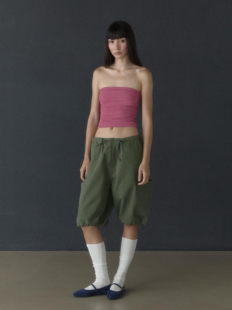 VISUS Low Waist Cargo Shorts_Khaki