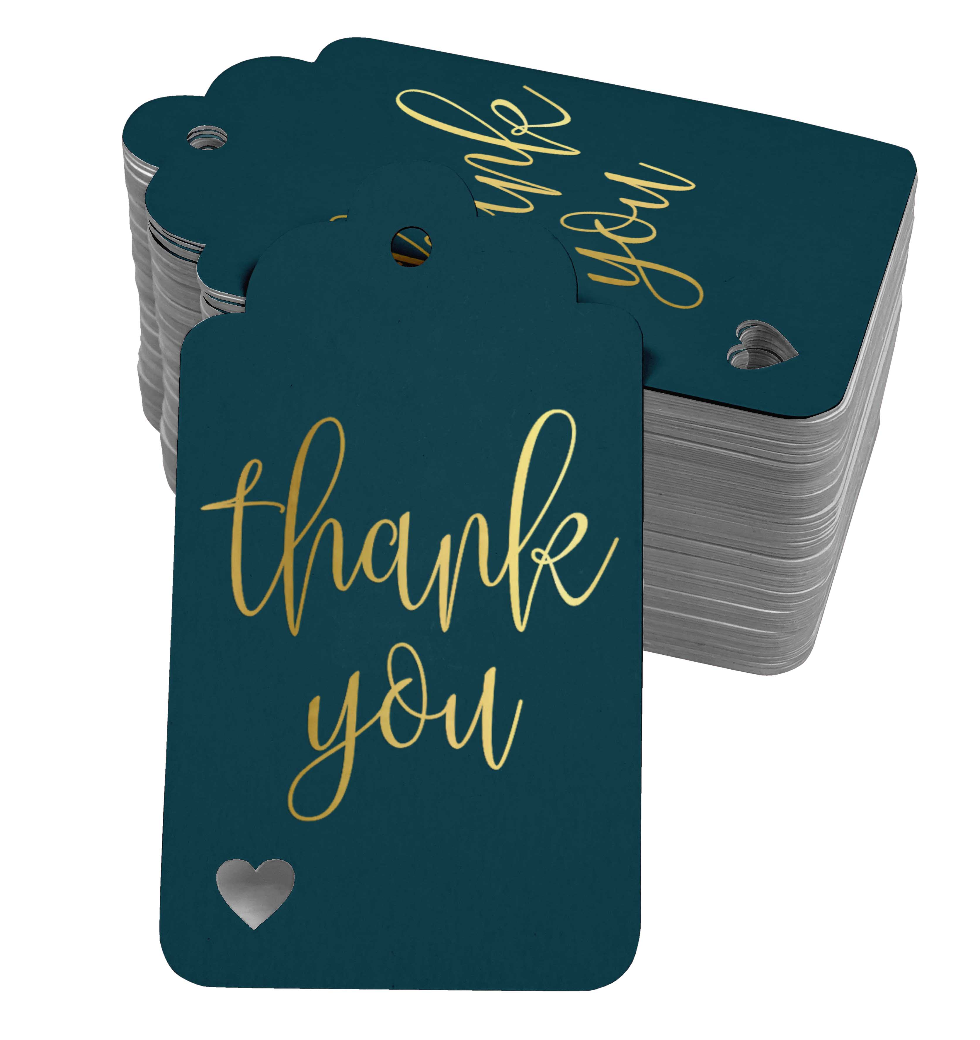 

Inkdotpot Подяка Весільний душ-День дитини-Пенсія-Весілля-День Народження Тег для пляшки зі справжньою золотою фольгою 50 Gold Foil Tags синій