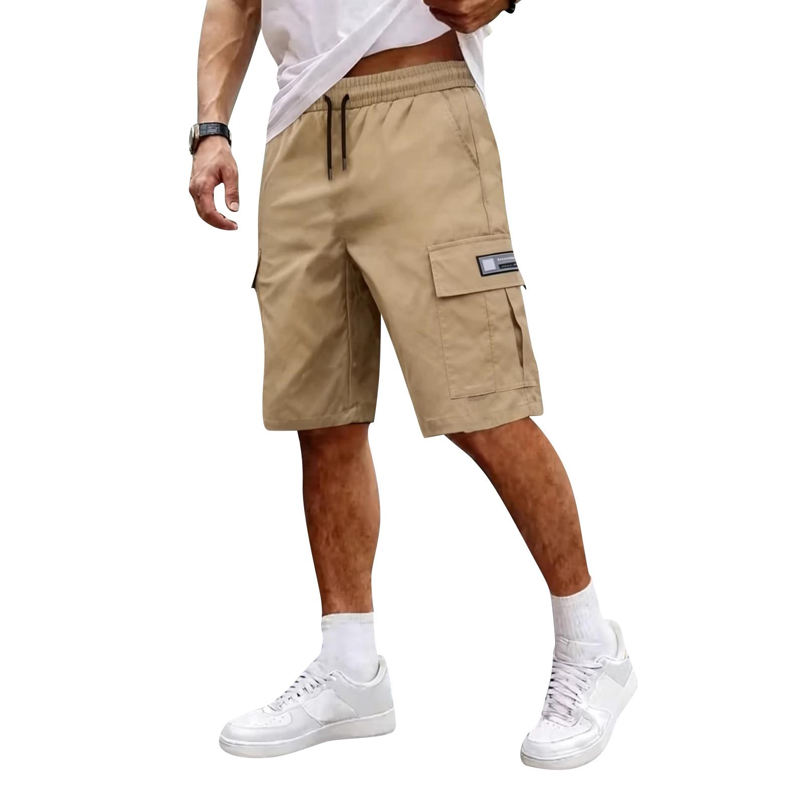 

Men s Retro Breathable And Loose Fit Work Pants Fashionable With Multiple Pockets Casual Pants XL хакі