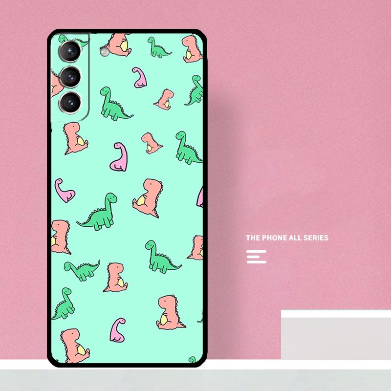 Cute Dino Aesthetic Dinosaur Phone Case For Samsung Galaxy S24 Ultra S20 S21 S22 S23 S25 Plus S9 S10 S24 FE Cover Coque