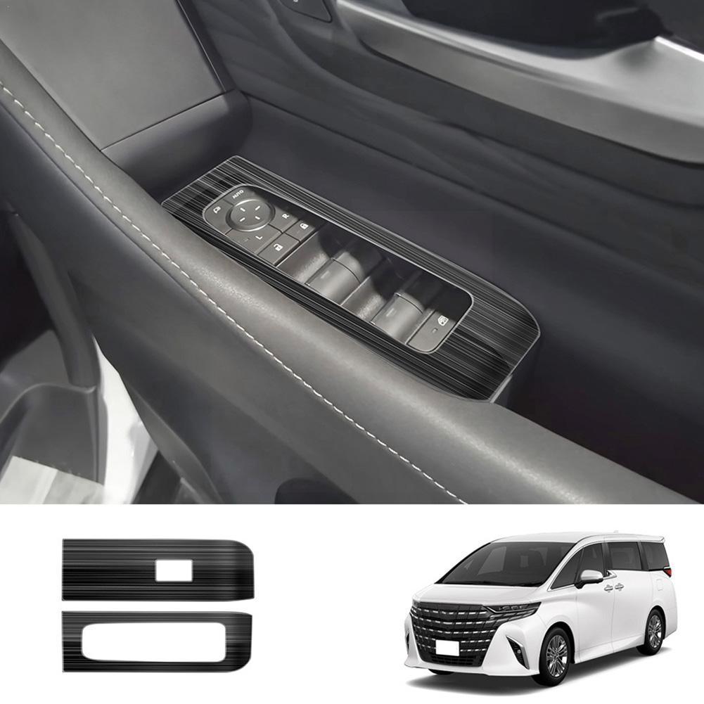 

Украшение панели подъемного переключателя из нержавеющей стали для Toyota Alphard 40 серии, дверной подлокотник, крышка панели управления окном