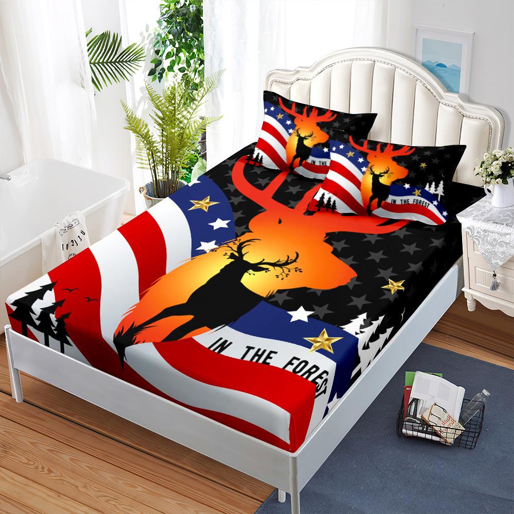 Mattress, Bedspread, Three-Piece Set, Fully Enclosed Animal, Tiger, Whale, Deer, Bear.