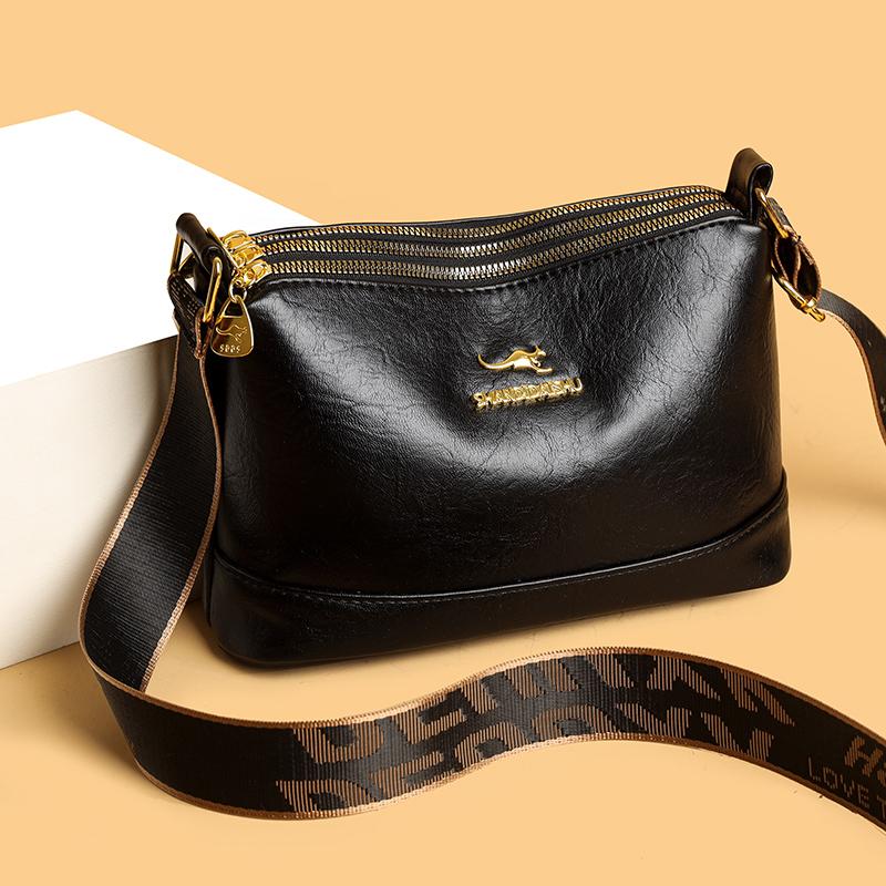 Vintage Printed Multi-compartment Crossbody Bag Women's Shoulder Bag Lightweight Commuter Mother Bag