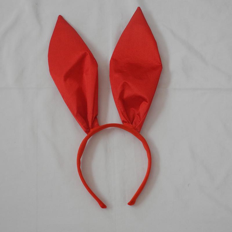 Konijnenmeisje Cosplay Set: Satijnen Hoofdband, Pompon Konijnenstaart, Kostuum Prop