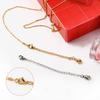 Wholesale 10pcs/lot Stainless Steel Necklace Bracelet Extender Chain Set for DIY Jewelry Making Two Colors