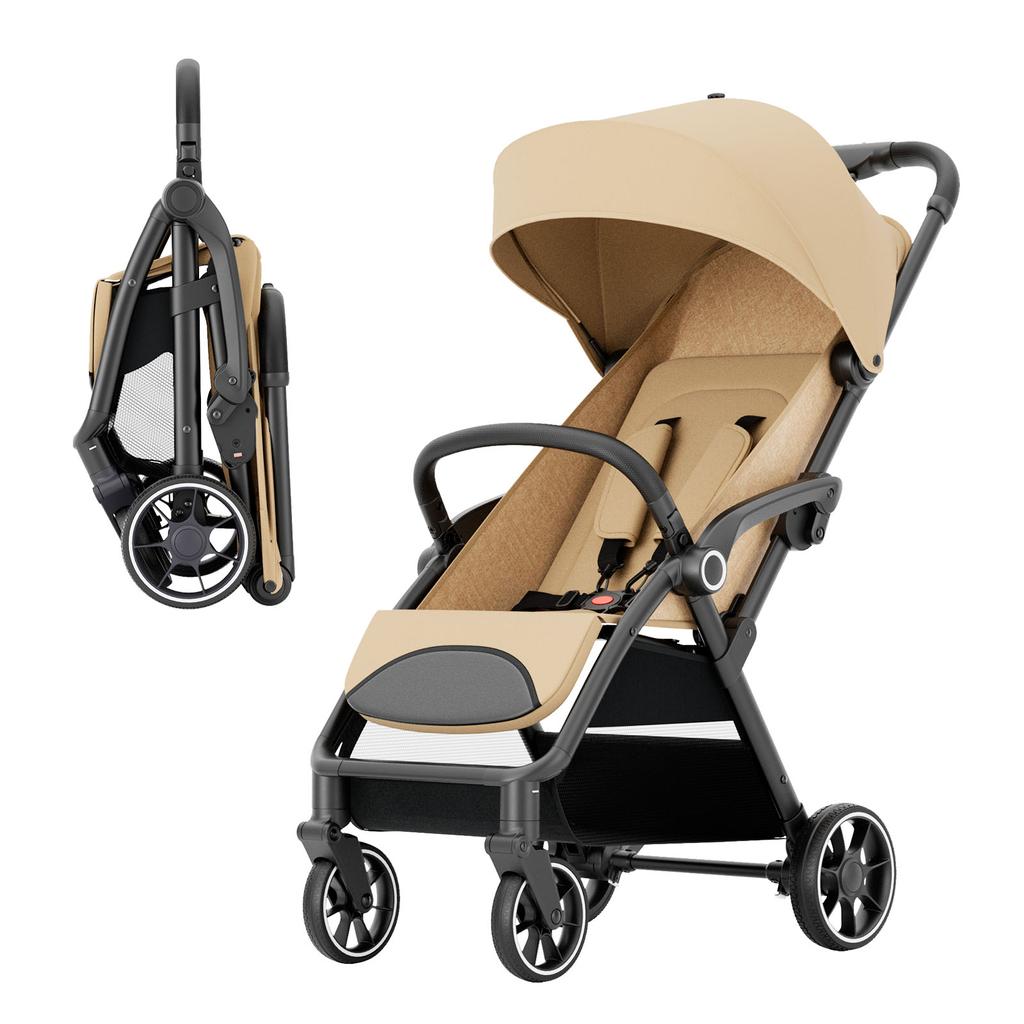 Standard Stroller  Seat, Foldable Portable Newborn Stroller ,Luxury Baby Carriage Suit Baby,Toddlers,360°Swivel Seat