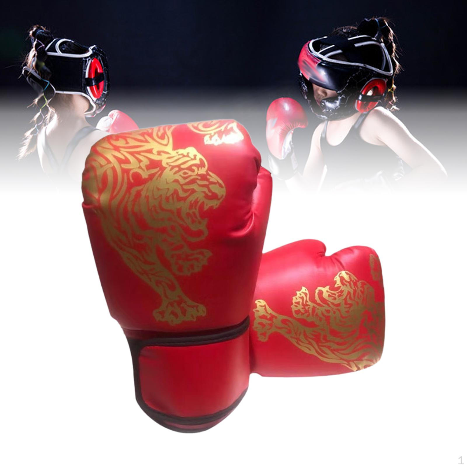 

Перчатки для бокса с полуоткрытыми ладонями, многоцелевые, удобные, для тренировок по бою на мешках kids red