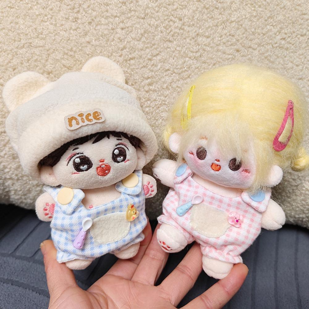 T-shirt Doll Clothes Outfit Bear Hat Doll Dress Up Set 10cm Cotton Doll Clothes  10cm Cotton Doll