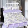 1/12 Dollhouse Miniature Bed Four Piece Bed Set Cover Bedding Set Doll Bedroom Decoration Toy