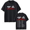 T-shirts Casual Amples à Manches Courtes en Coton Imprimés MGK Lost Americana Tour 2026 T-shirts Unisexe Mode Femme Streetwear