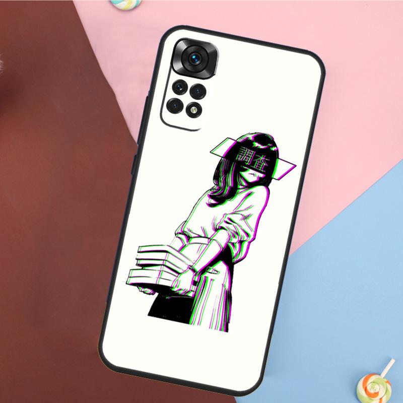 Sad Japanese Aesthetic Art Cover For Xiaomi Redmi Note 14 13 12 9 10 11 Pro 9S 10S 11S 12S Redmi 14C 10C 12C 13C Case