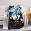 Cuphead Flannel Blanket, High quality Comfortable for All Seasons, Home Decor, Warmth and Comfort