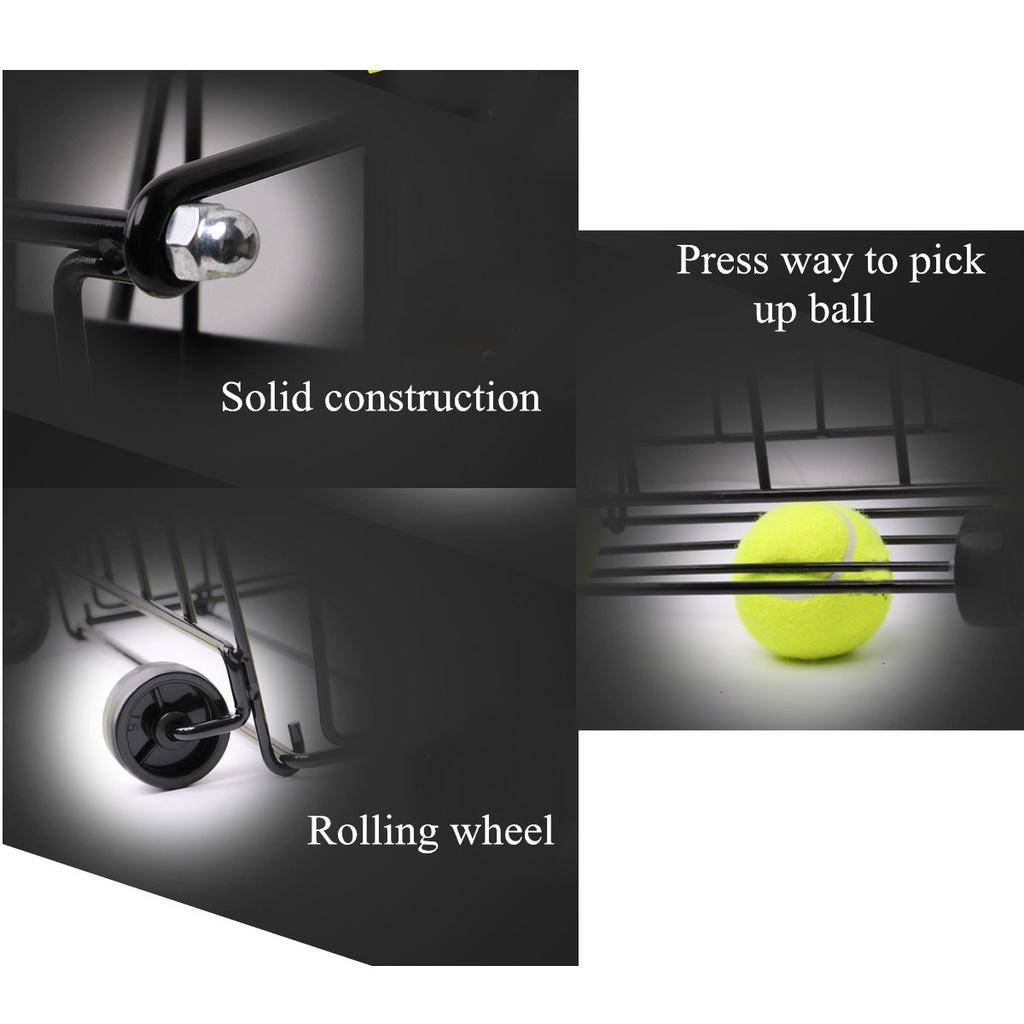 88cm 72 Tennis Sport Balls Pick Up Hopper Basket Portable Stand Storage Rack Holder Organizer Equipment Tennis