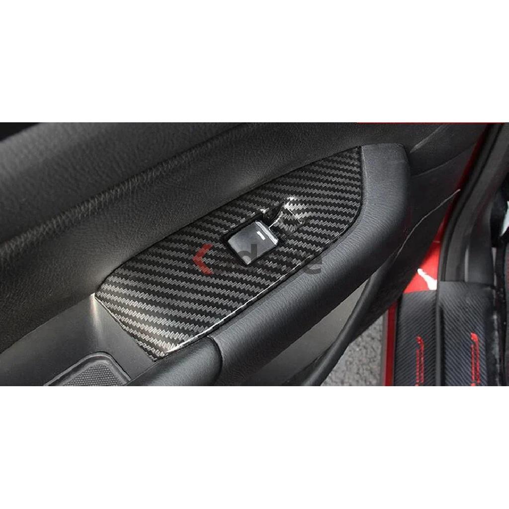 For Mazda CX-5 CX5 2017-2024 & CX8 CX-8 2017-2025 Door Armrest Panel Window Lift Button Cover Trim Sticker Car Accessories