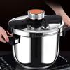 4L/6L Pressure Cooker Stainless Steel Explosion-proof Pressure Pot Cooking Pressure Cooker Easy Use Induction Kitchen Cookware