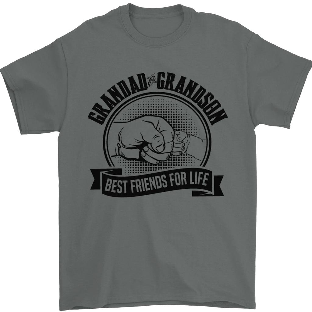 Unisex Shirt Cotton Oversize Large Size Grandad & Grandson Grandparents Day Mens T-Shirt