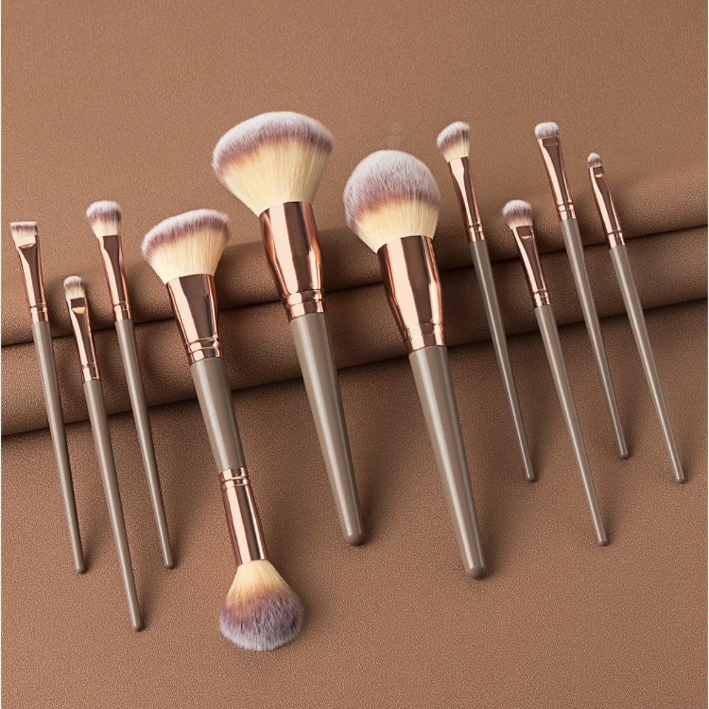 15pcs/set Face Bronzer Eye Shadow Brush Set Cosmetics Liner Brow Brush Makeup Brushes Kit  Beginners
