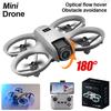 NEW Mini Foldable Drone With Lights 4K Aerial Photography Cameras Optical Flow Positioning Quadcopter Helicopter Dron Toys